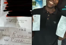 PICTURES Stellenbosch Waiter Receives R10,000 Tip, Sparking Tipping Debate